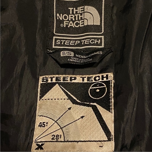 The North Face Steep Tech Black Ski Jacket Size S Vintage Ski Men’s 600 - Picture 8 of 12
